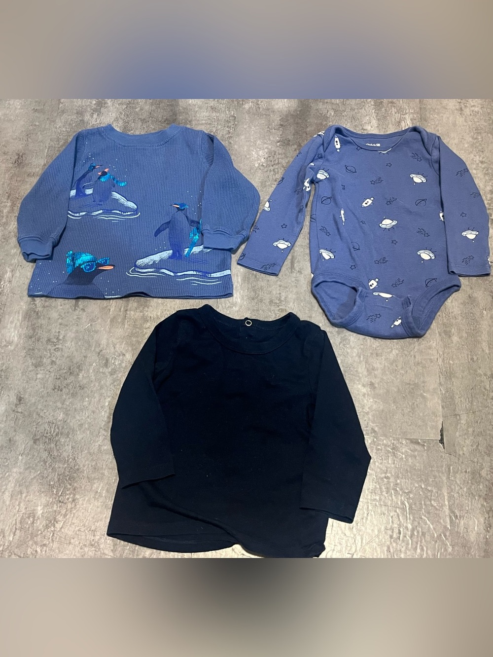 Assorted Long Sleeve Shirt Bundle of 3 (12 to 18 months)